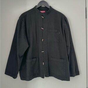 Supreme Black Woven Toggle Shirt